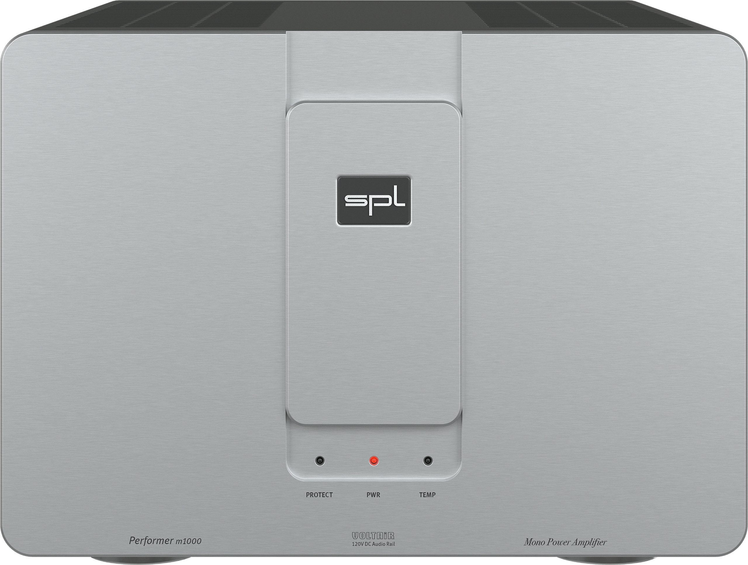 SPL Audio Performer m1000 Mono Power Amplifier. Silver unit with silver badge