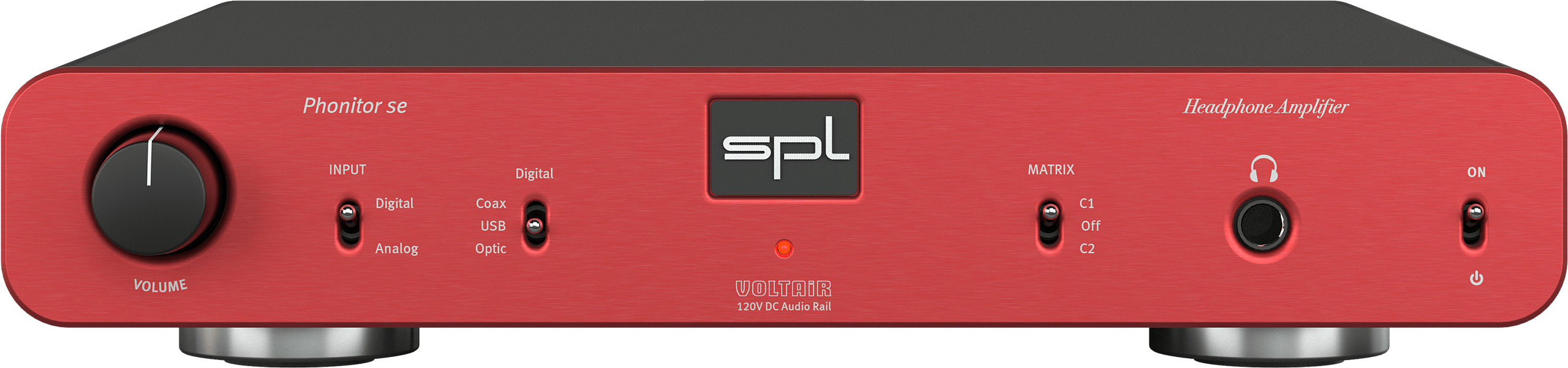 SPL Audio Phonitor se Headphone Amplifier with optional DAC 768xs in red