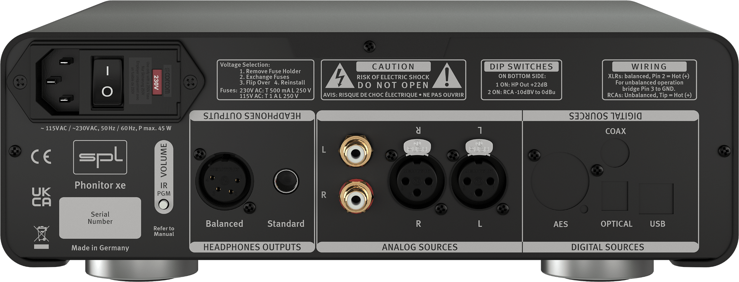 SPL Audio Phonitor xe Headphone Amplifier with optional DAC 768v2