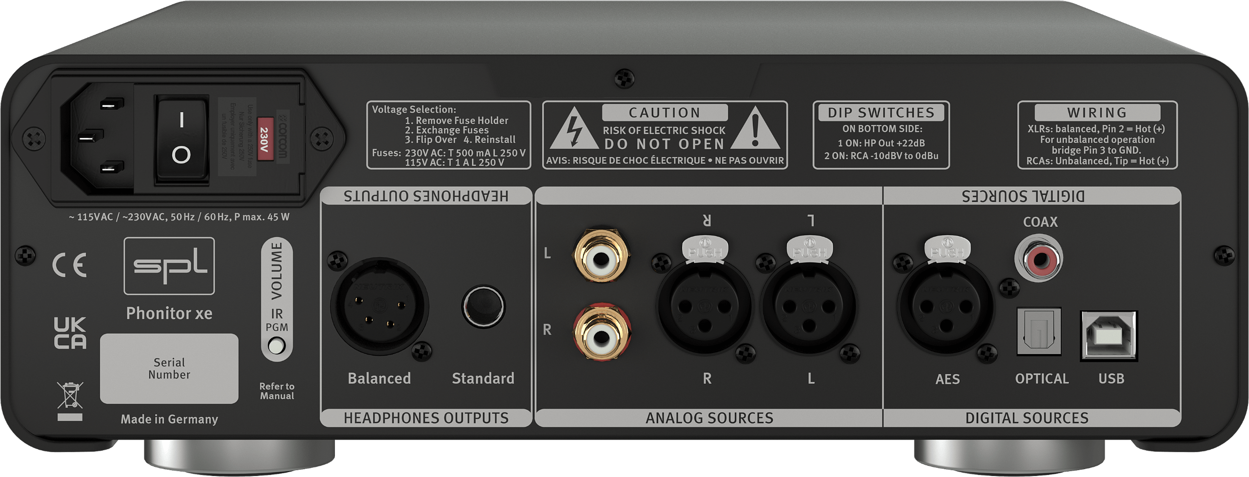 SPL Audio Phonitor xe Headphone Amplifier with optional DAC 768v2