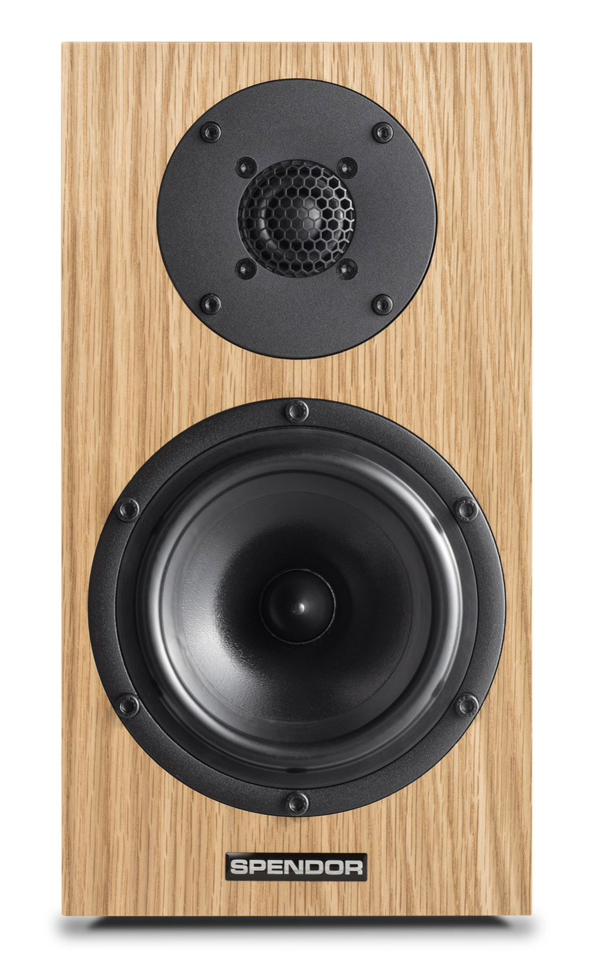 Spendor AW1 On-Wall Speakers in Natural Oak, front image