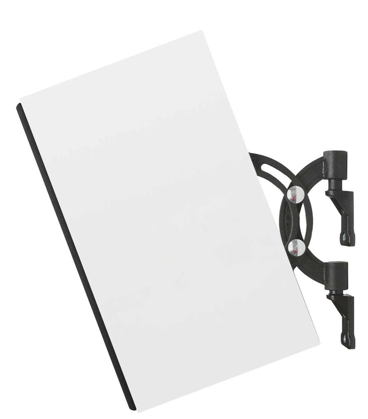 Spendor AW1 On-Wall Speakers in Satin White, Profile on bracket and tilted