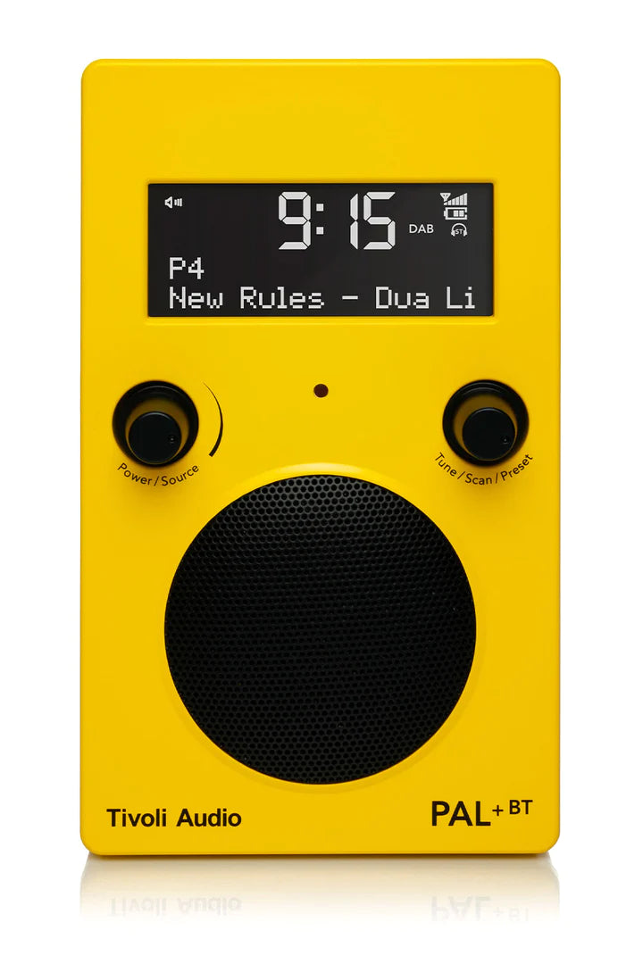 The Tivoli Audio PAL+ BT delivers outstanding sound on the go. Yellow Image
