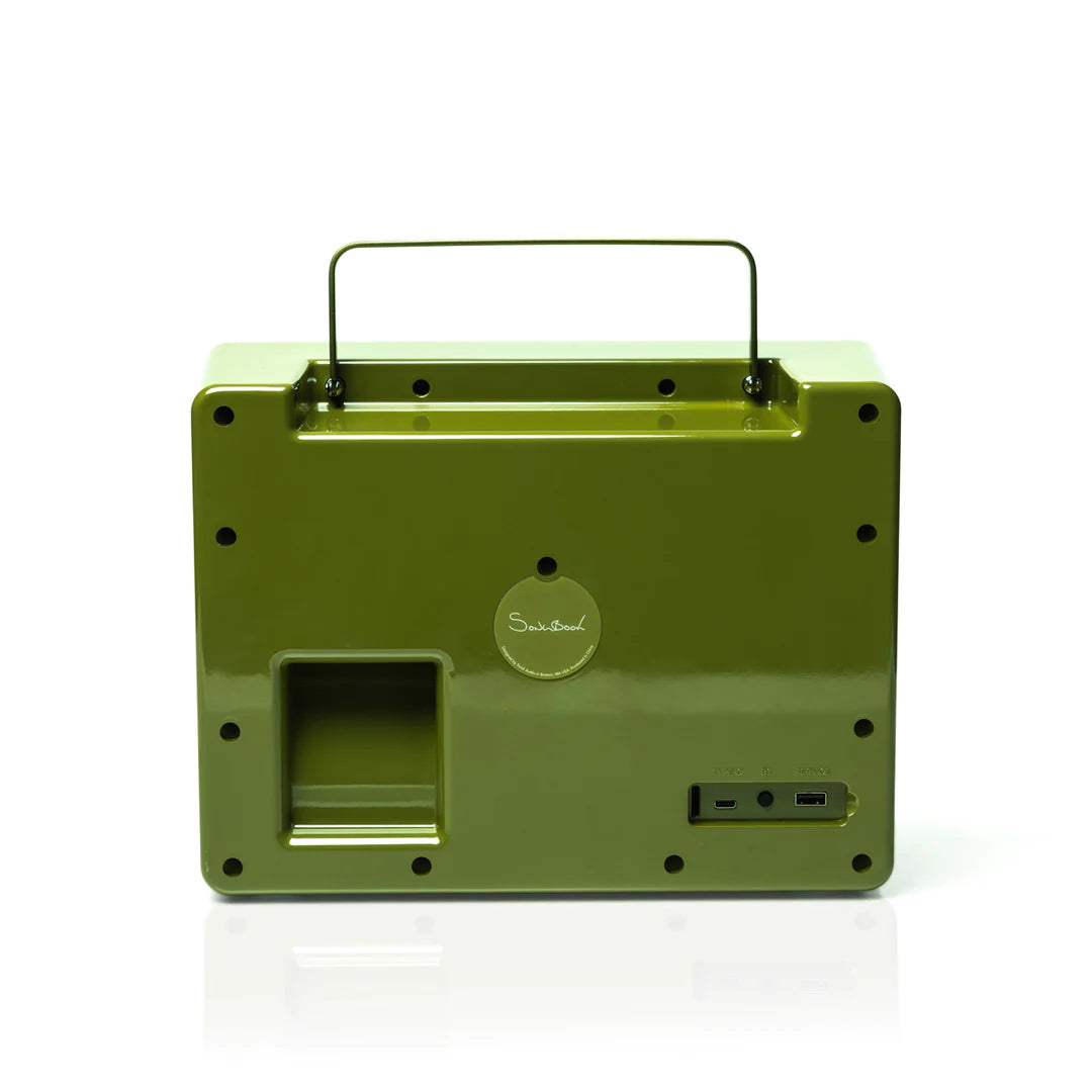 Tivoli Audio Music Songbook Portable Bluetooth Speaker in Cream/Brown, rear image