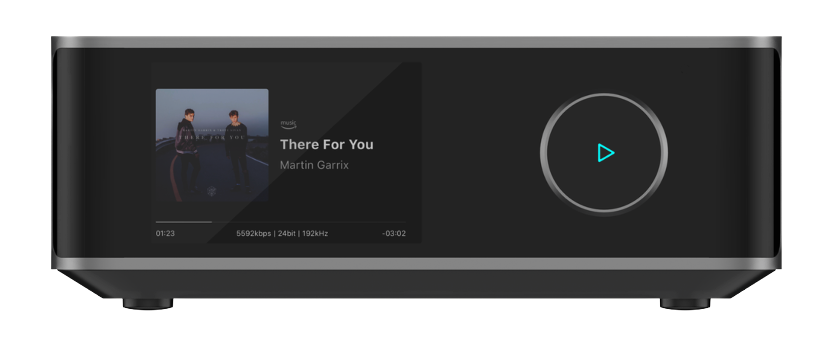 WiiM Amp Ultra Wireless Audio Streaming Amplifier in Space Grey