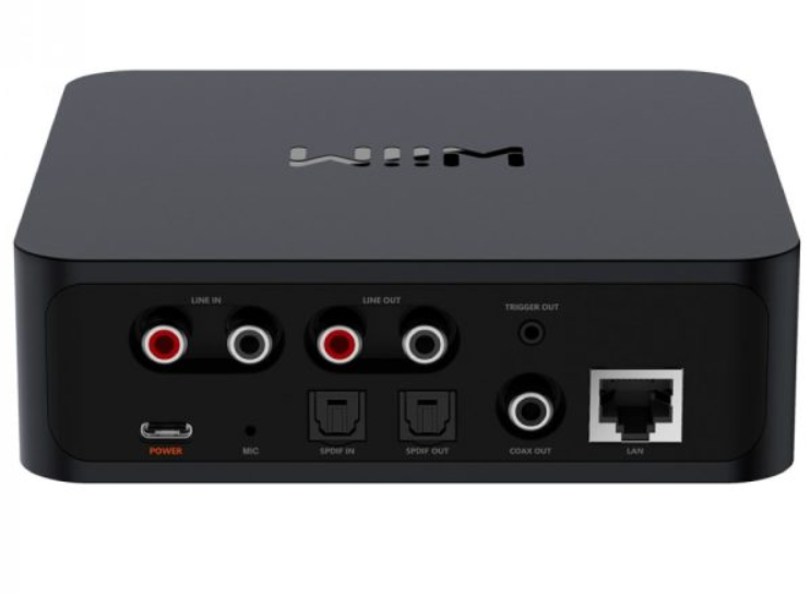 WiiM Pro Wireless Audio Streamer Airplay 2 & Chromecast. Back panel
