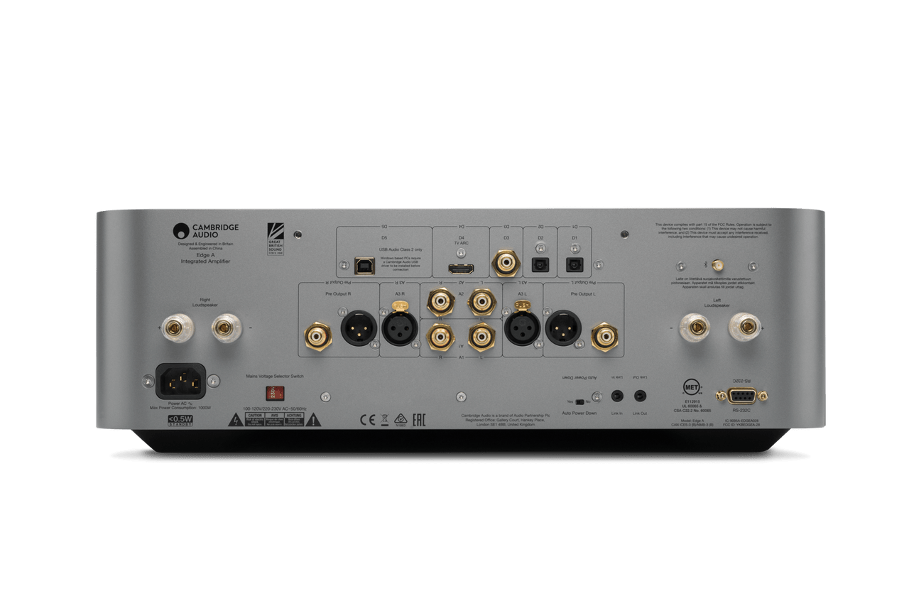 Cambridge Audio Edge A Integrated Amplifier, back