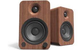 Combo Audio Bundles Kanto YU4 Walnut + Project Primary E Matte Black Come As You Are Turntable Package