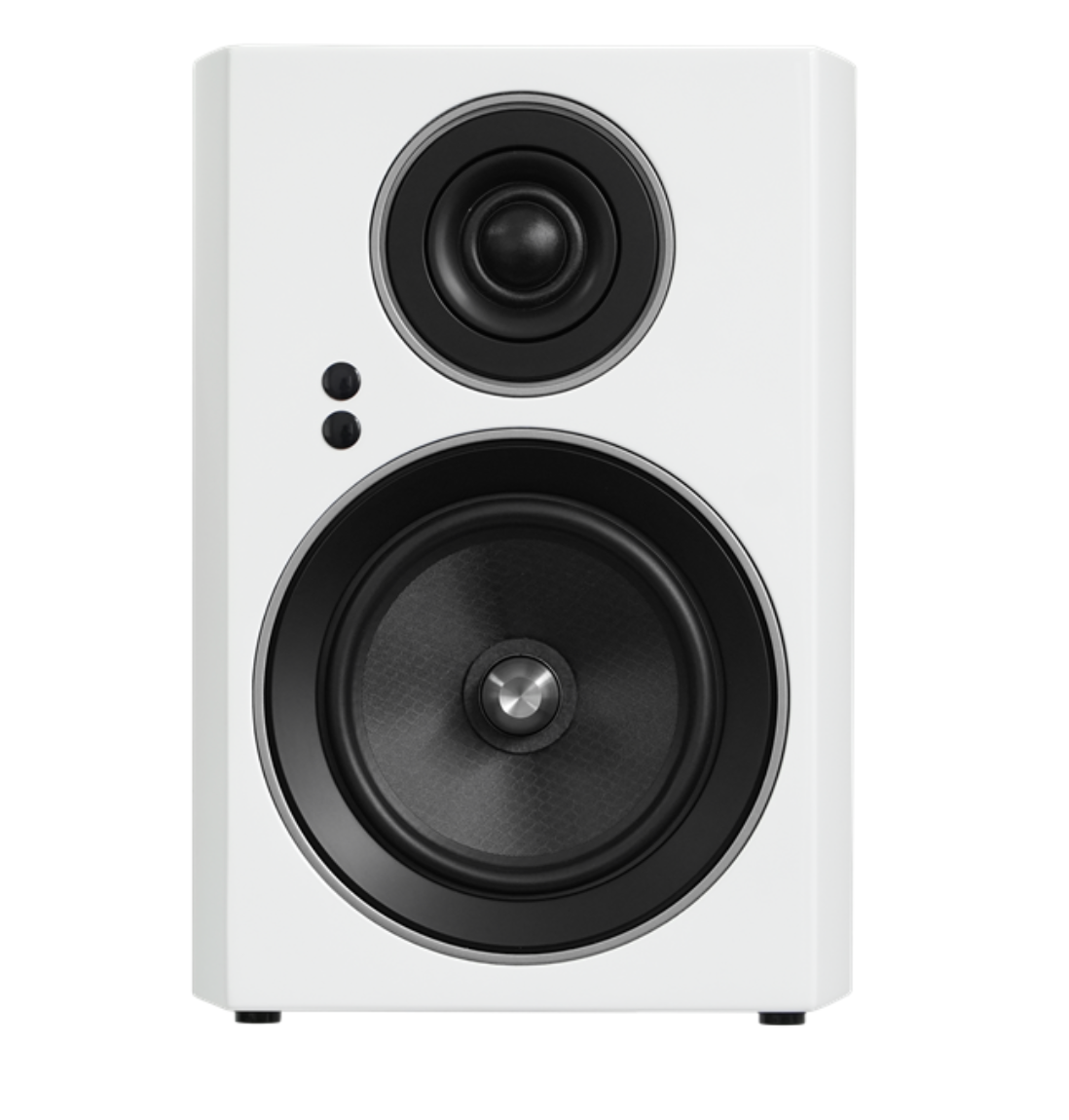 Jamo C707 PA Active Bookshelf Speaker in white, front