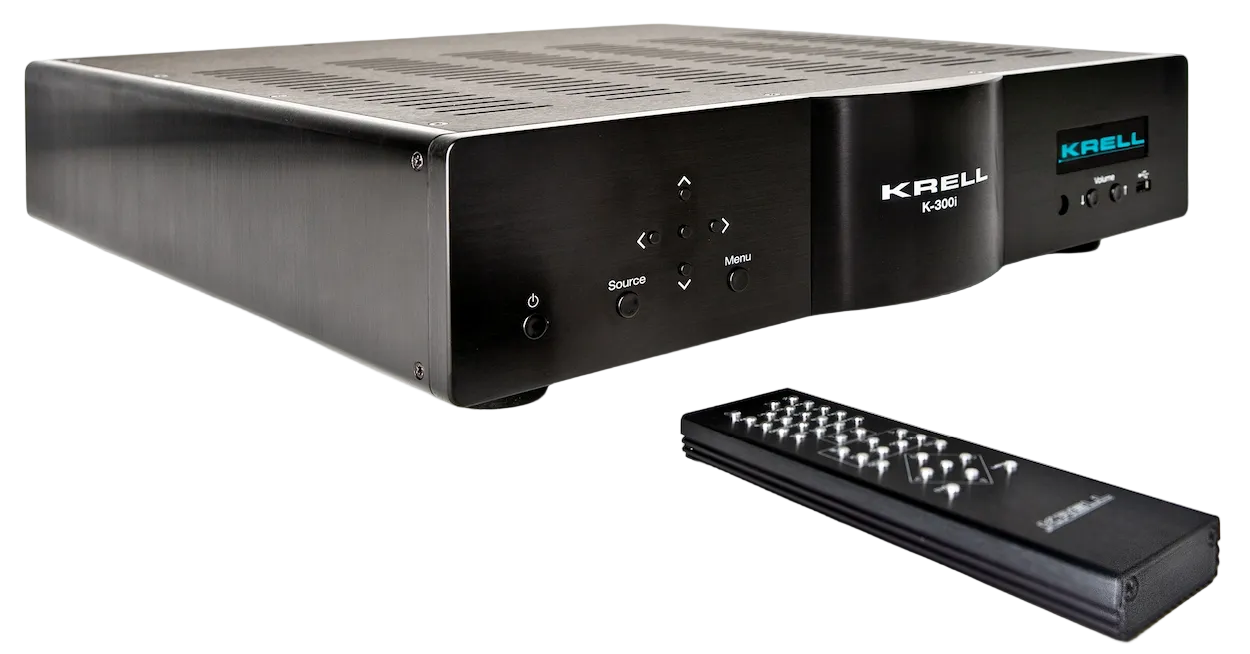 KRELL K-300i Integrated Stereo Amplifier in Black with remote control