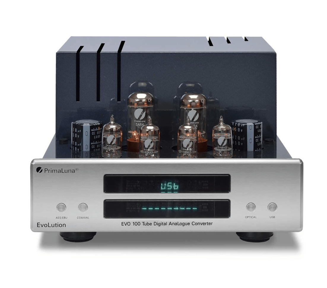 PrimaLuna EVO 100 Tube Digital Analog Converter, no cover in silver