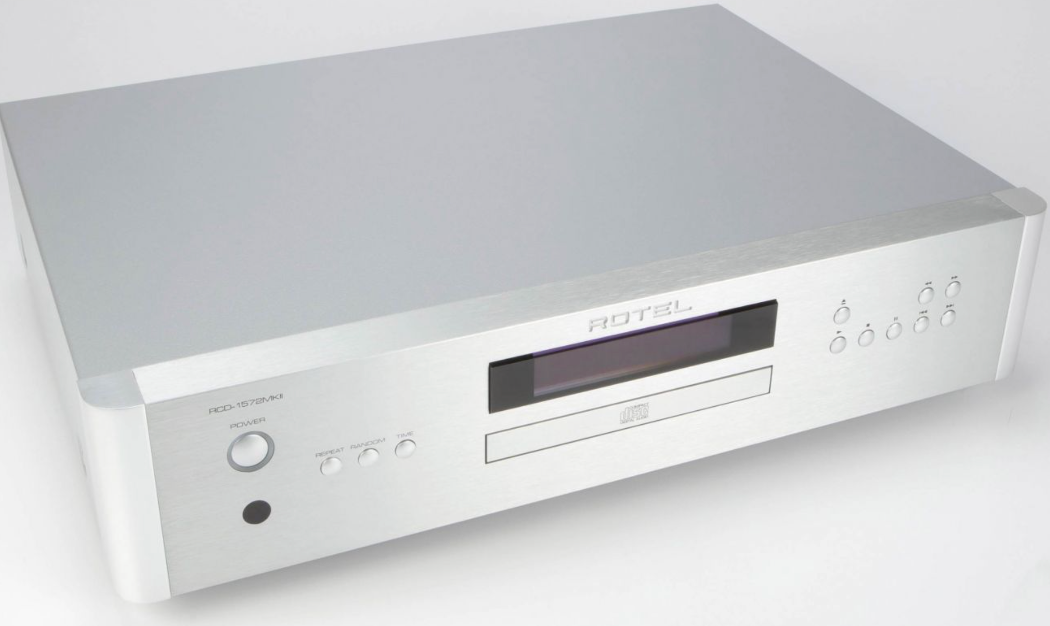 Rotel RCD 1572 MKII CD Player. Silver hero image