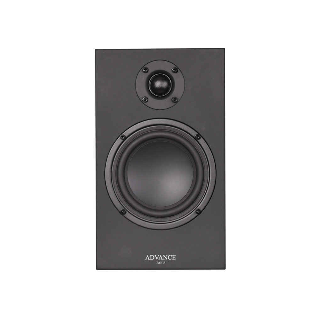 The Advance Paris KC-100 are a 2-way bookshelf speaker (black) perfect for your studio, living room or office. The ideal companion for MyConnect 60 for a connected and efficient system! Front image 2.