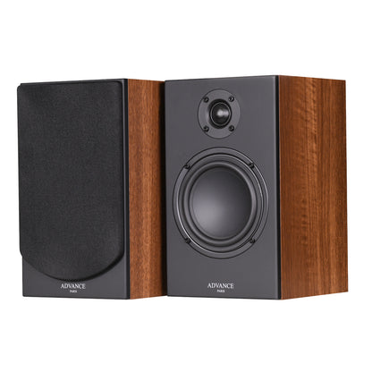 The Advance Paris KC-100 are a 2-way bookshelf speaker (walnut) perfect for your studio, living room or office. The ideal companion for MyConnect 60 for a connected and efficient system! Front image