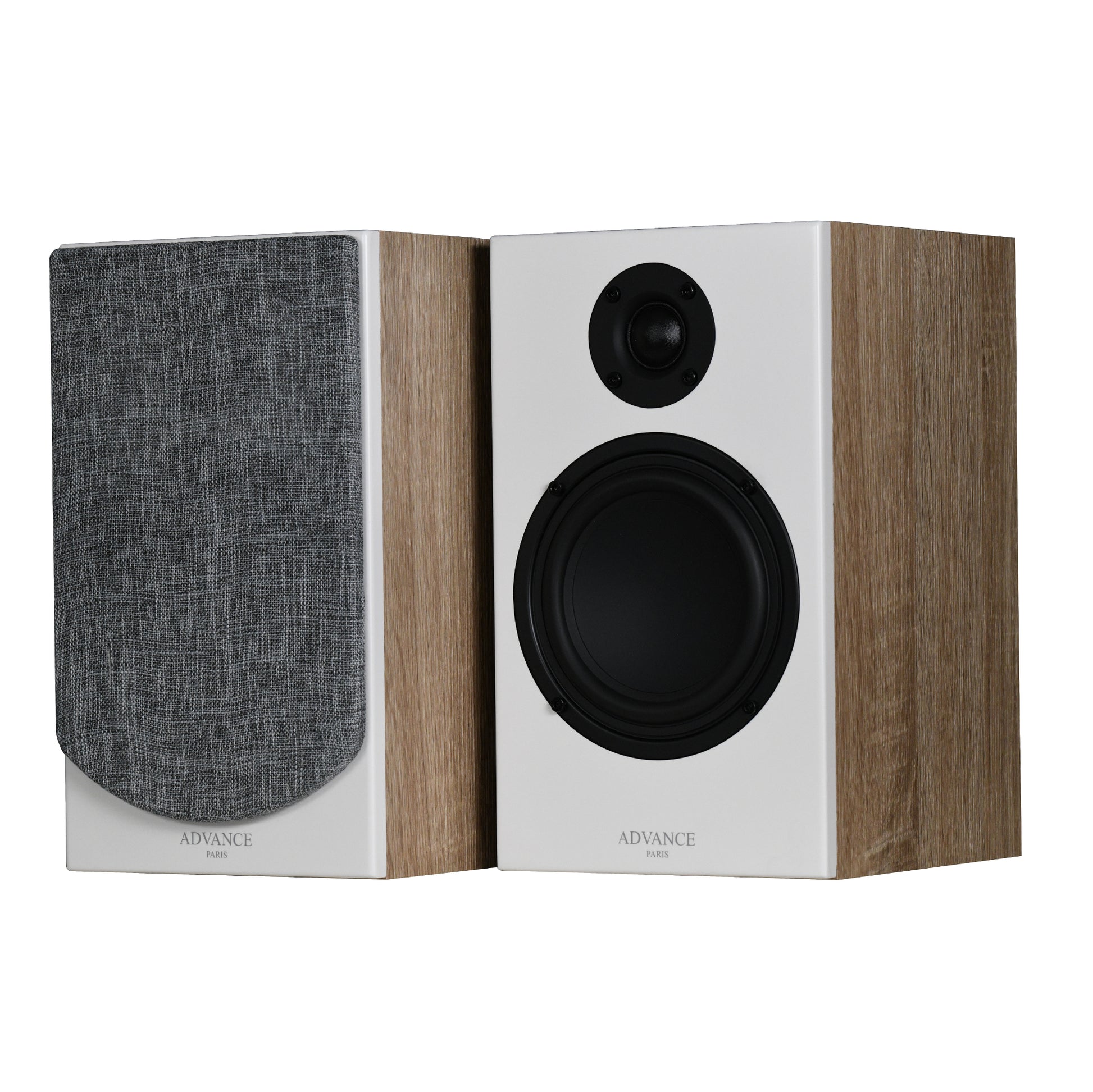 Advance Paris 2-way bookshelf speaker (white) perfect for your studio, living room or office. The ideal companion for MyConnect 60 for a connected and efficient system! Front Image