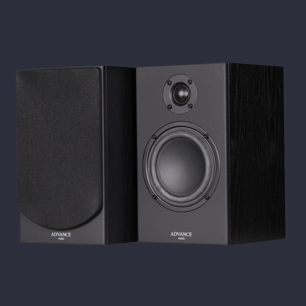 The Advance Paris KC-100 are a 2-way bookshelf speaker (black) perfect for your studio, living room or office. The ideal companion for MyConnect 60 for a connected and efficient system! Front image