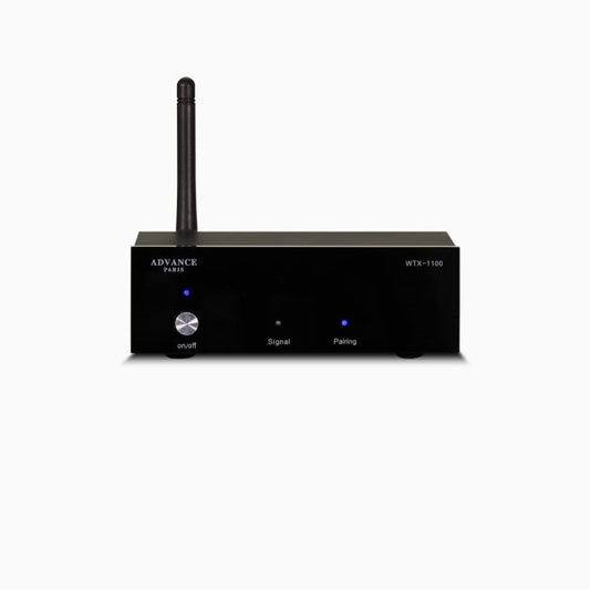 The Advance Paris WTX-1100 aptX HD Bluetooth receiver incorporates digital and analog outputs