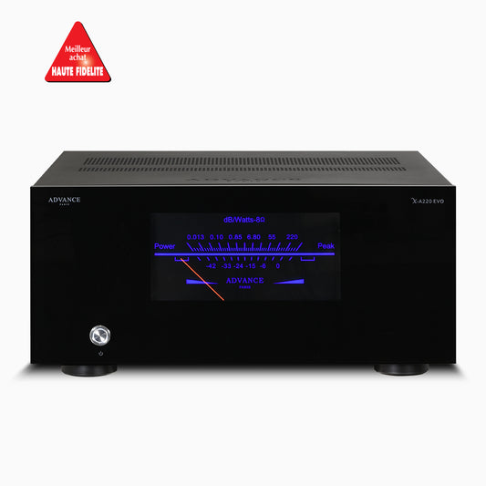 Advance Paris X-A220 EVO Mono Power Amplifier is a powerful audio component for exceptional sound. Front image