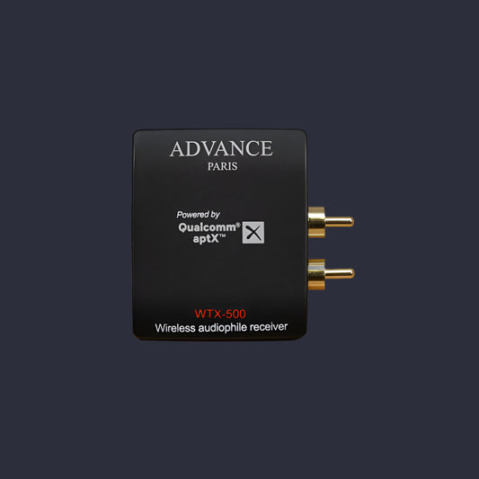 The Advance Paris WTX-500 is a Compact size aptX Bluetooth receiver. Front Image