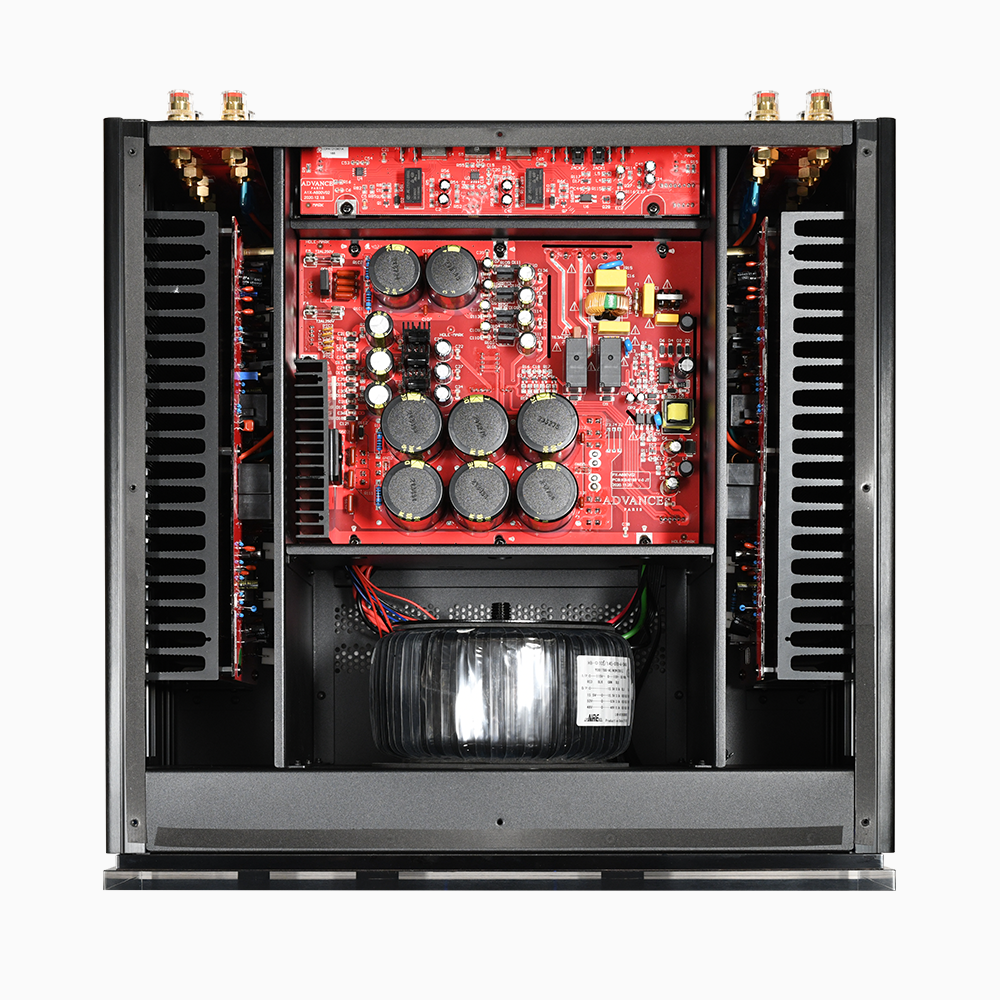 The Advance Paris X-A600 Stereo Power Amplifier is a masterpiece of audio engineering, meticulously crafted to satisfy even the most demanding music enthusiasts. Internal image