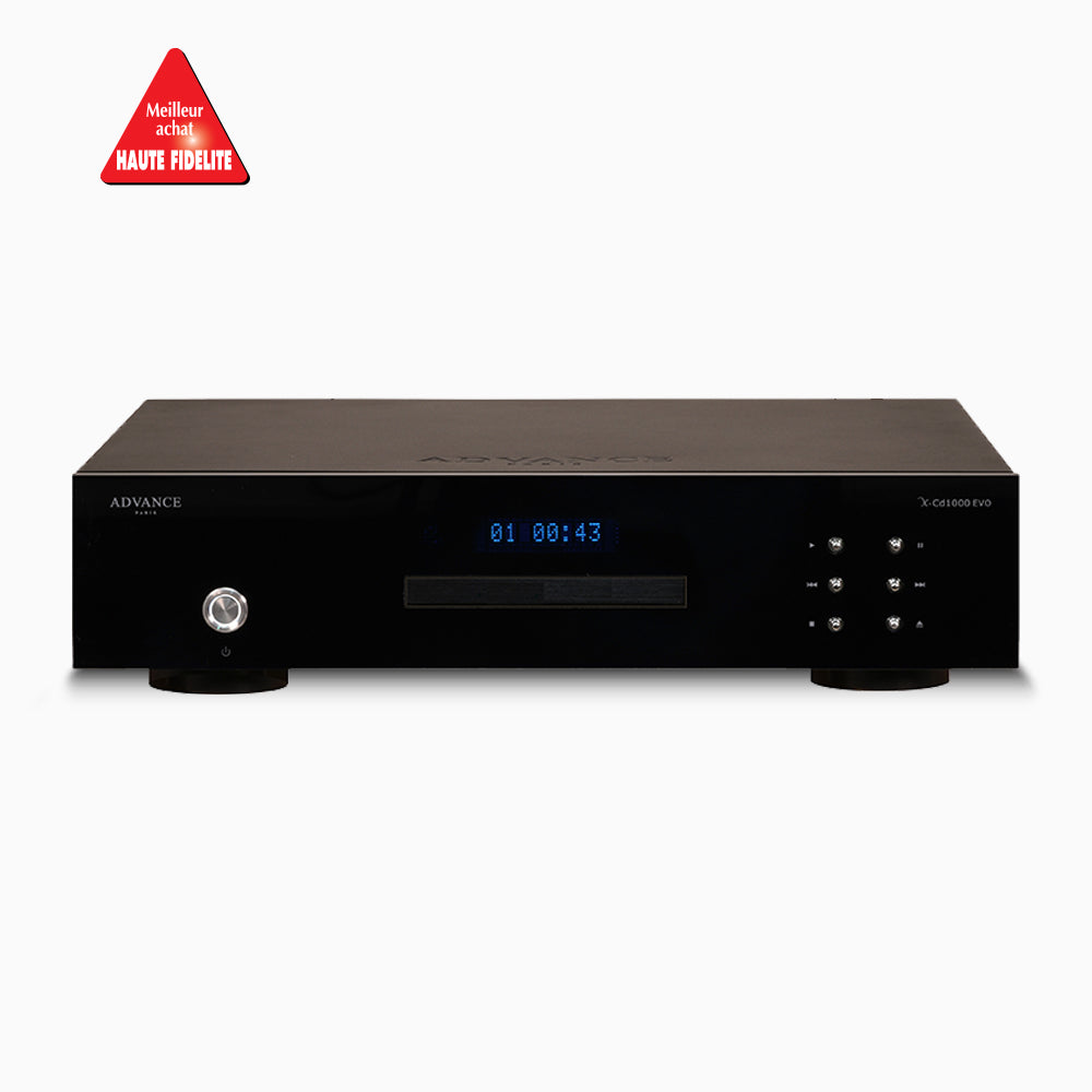 The Advance Paris X-CD1000 EVO CD Player is the epitome of audio refinement and precision, seamlessly delivering the purest, music reproduction. Front Image