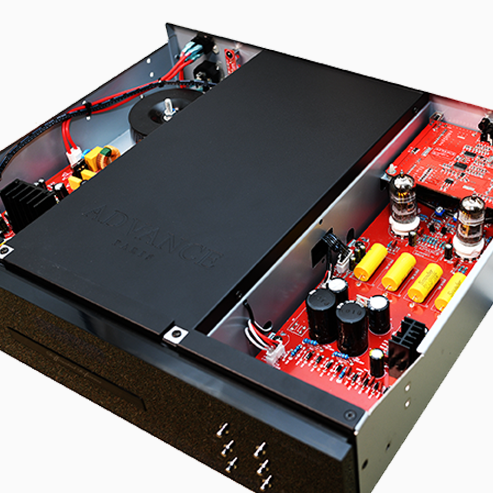 The Advance Paris X-CD1000 EVO CD Player is the epitome of audio refinement and precision, seamlessly delivering the purest, music reproduction. internal Image