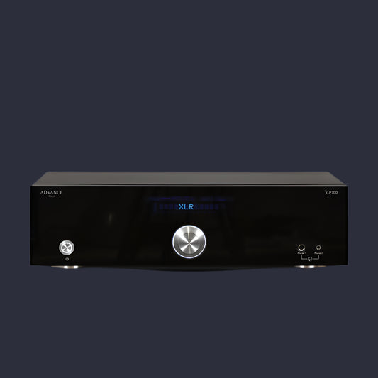 The Advance Paris X-P700 Preamplifier is a flagship audio component, a new standard in audio reproduction. Front Image