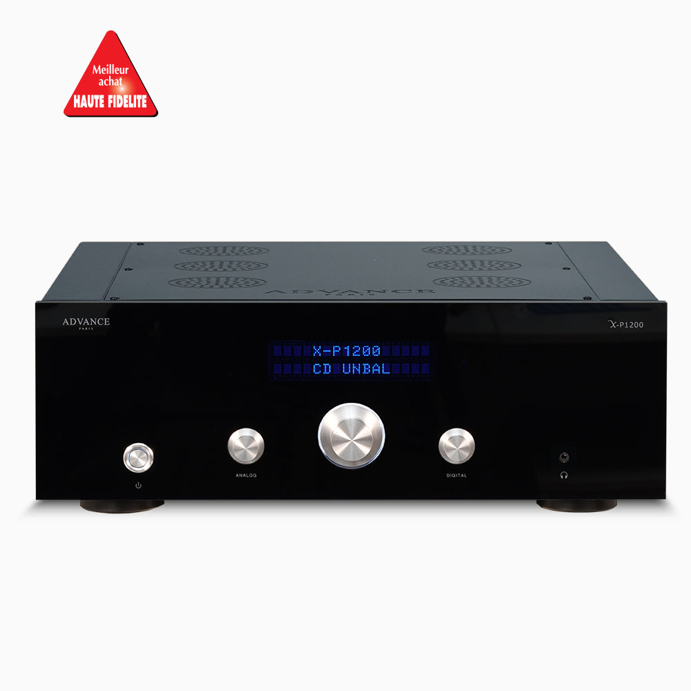 The Advance Paris X-P1200 Preamplifier is a testament to the unwavering commitment to delivering uncompromised audio quality and precision. Front Image