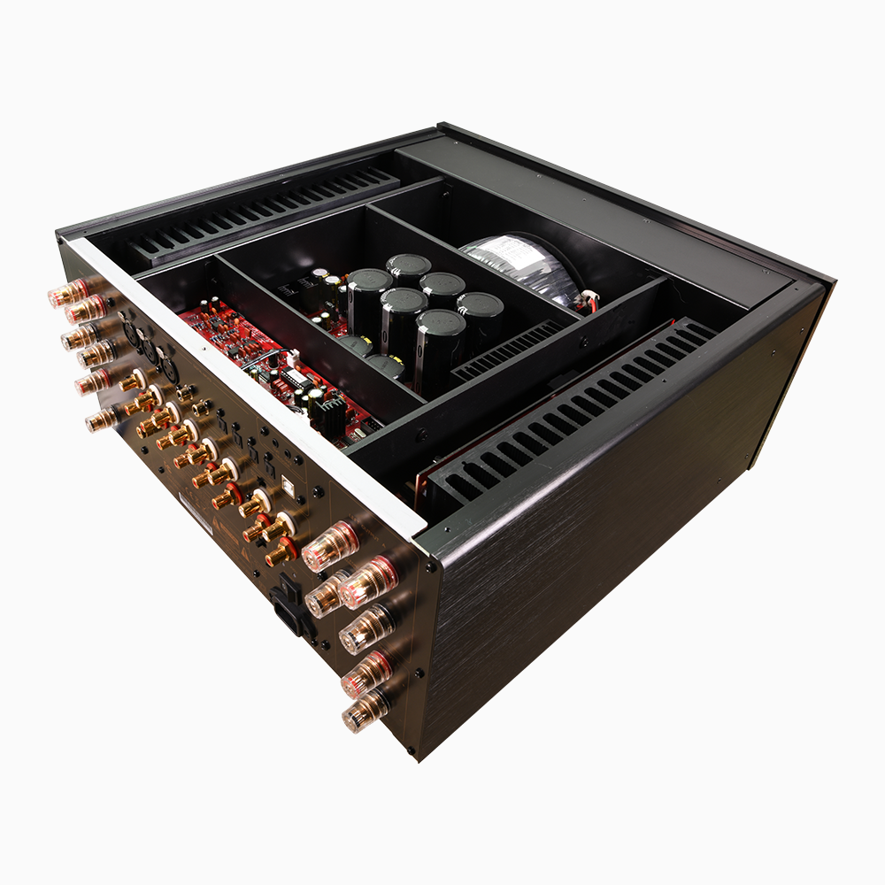 The Advance Paris X-i1100 Integrated Stereo Amplifier is a pinnacle of audio engineering, meticulously designed for a pristine musical listening experience. Internal Image