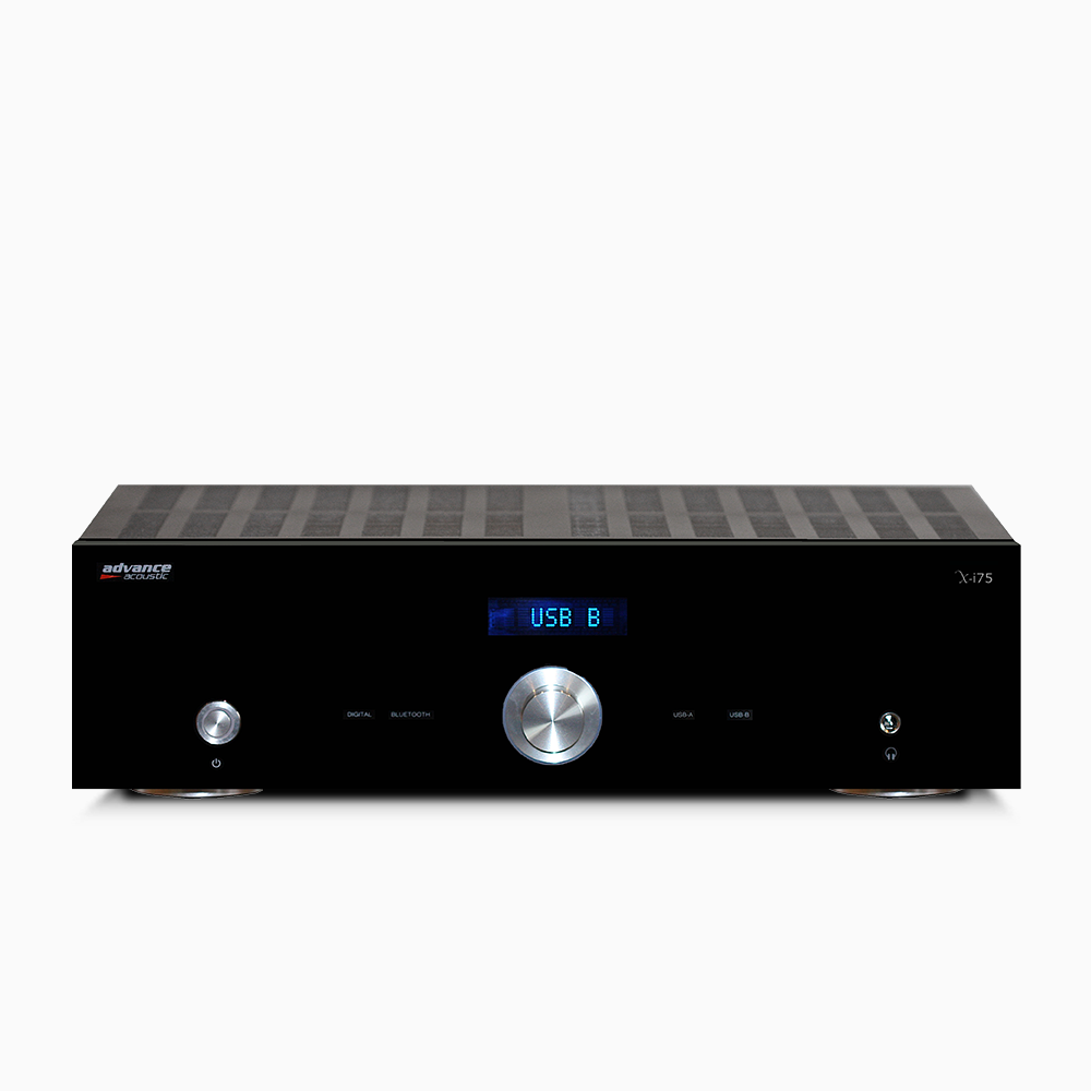 The Advance Paris X-i75 Stereo Integrated Amplifier is designed to deliver uncompromising sound quality. Front Image