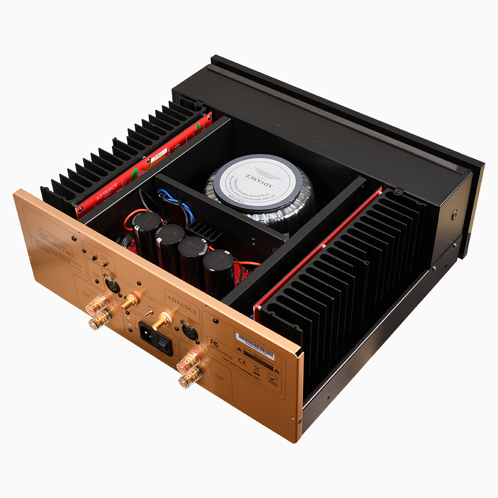 The Advance Paris XA160 EVO  is a Stereo Power Amplifier. Internal Image