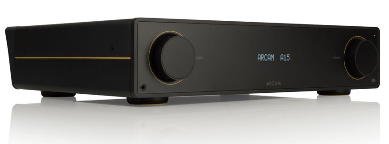 Arcam A15 Integrated Amplifier, angled image