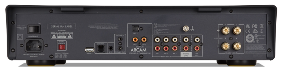 Arcam A15 Integrated Amplifier - rear image