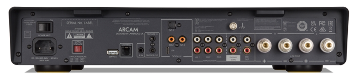 Arcam A25 Integrated Amplifier - back image