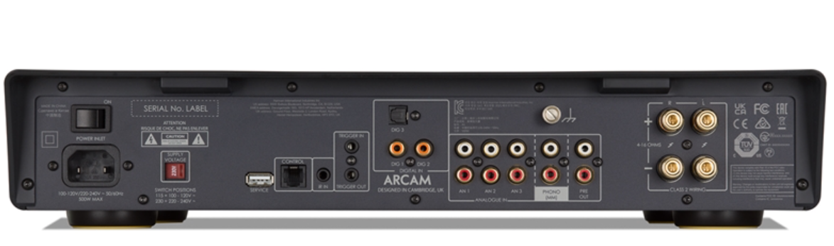 Arcam A5 Integrated Amplifier - back image