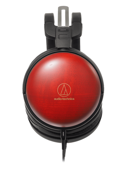 Audio Technica ATH-AWAS Closed-Back Dynamic Wooden Headphones, side view
