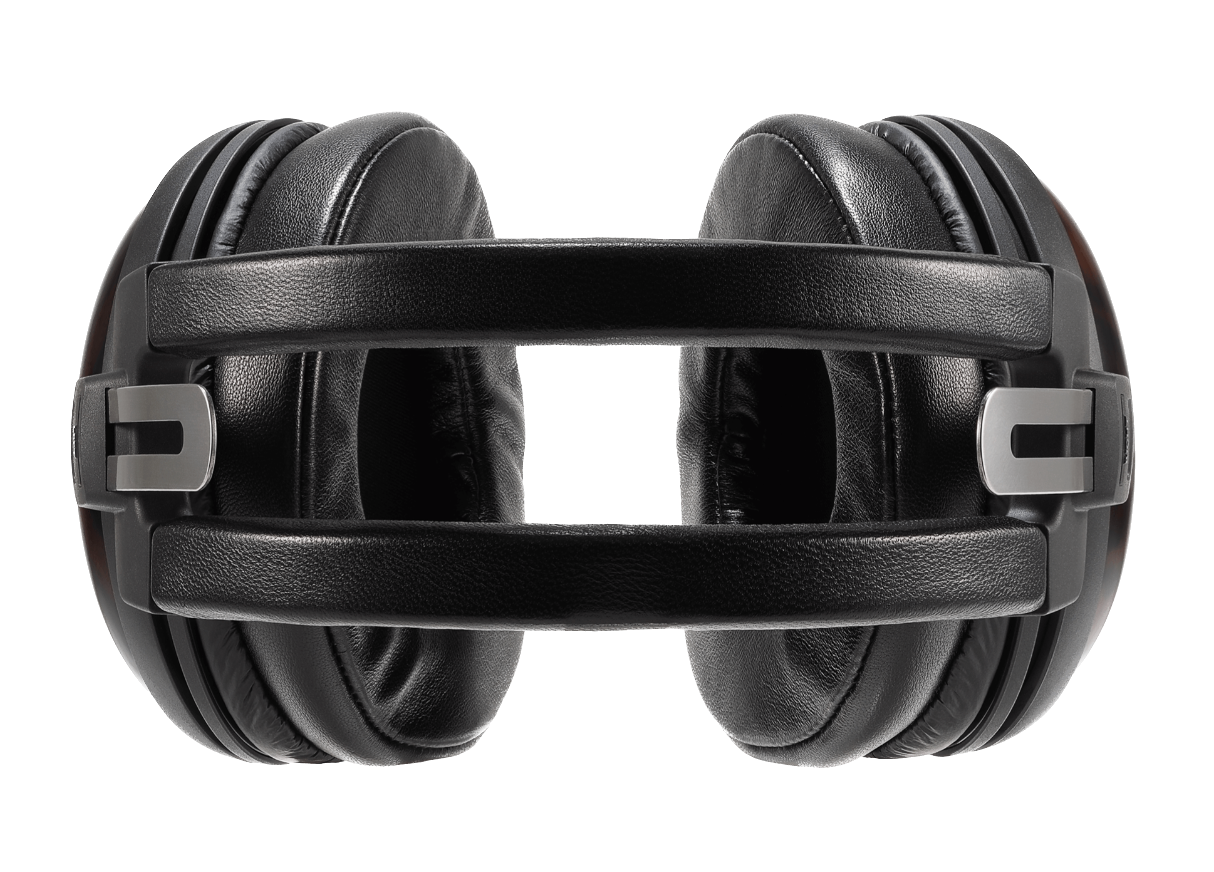 Audio Technica ATH-AWKT Closed-Back Dynamic Wooden Headphones, top