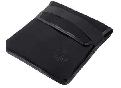 Audio Technica ATH-WP900 Over Ear Wooden Headphones, pouch closed