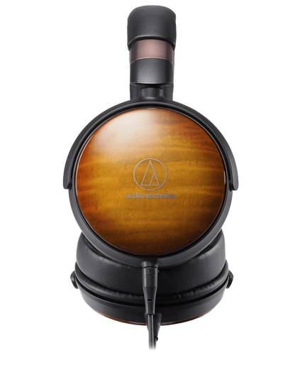 Audio Technica ATH-WP900 Over Ear Wooden Headphones, side on