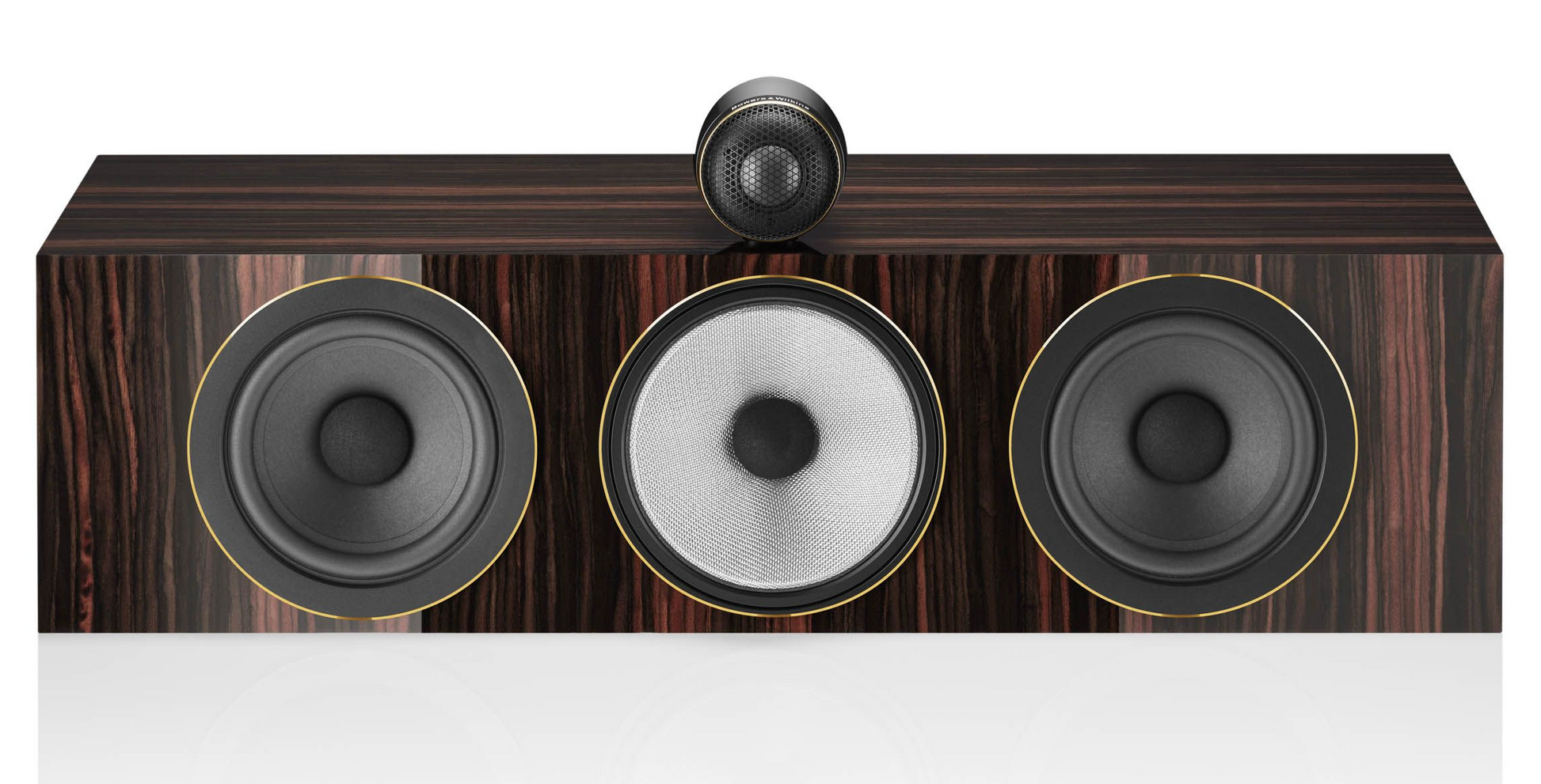 Bowers and Wilkins MTM71 S3 Signature Centre Channel Speaker in Datuk Gloss.  Image of front, no grille