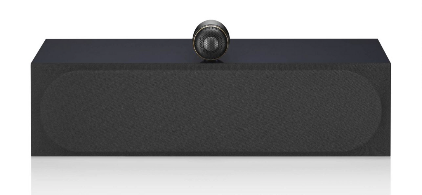 Bowers and Wilkins MTM71 S3 Signature Centre Channel Speaker in Midnight Blue Metallic. Image of front, with grille