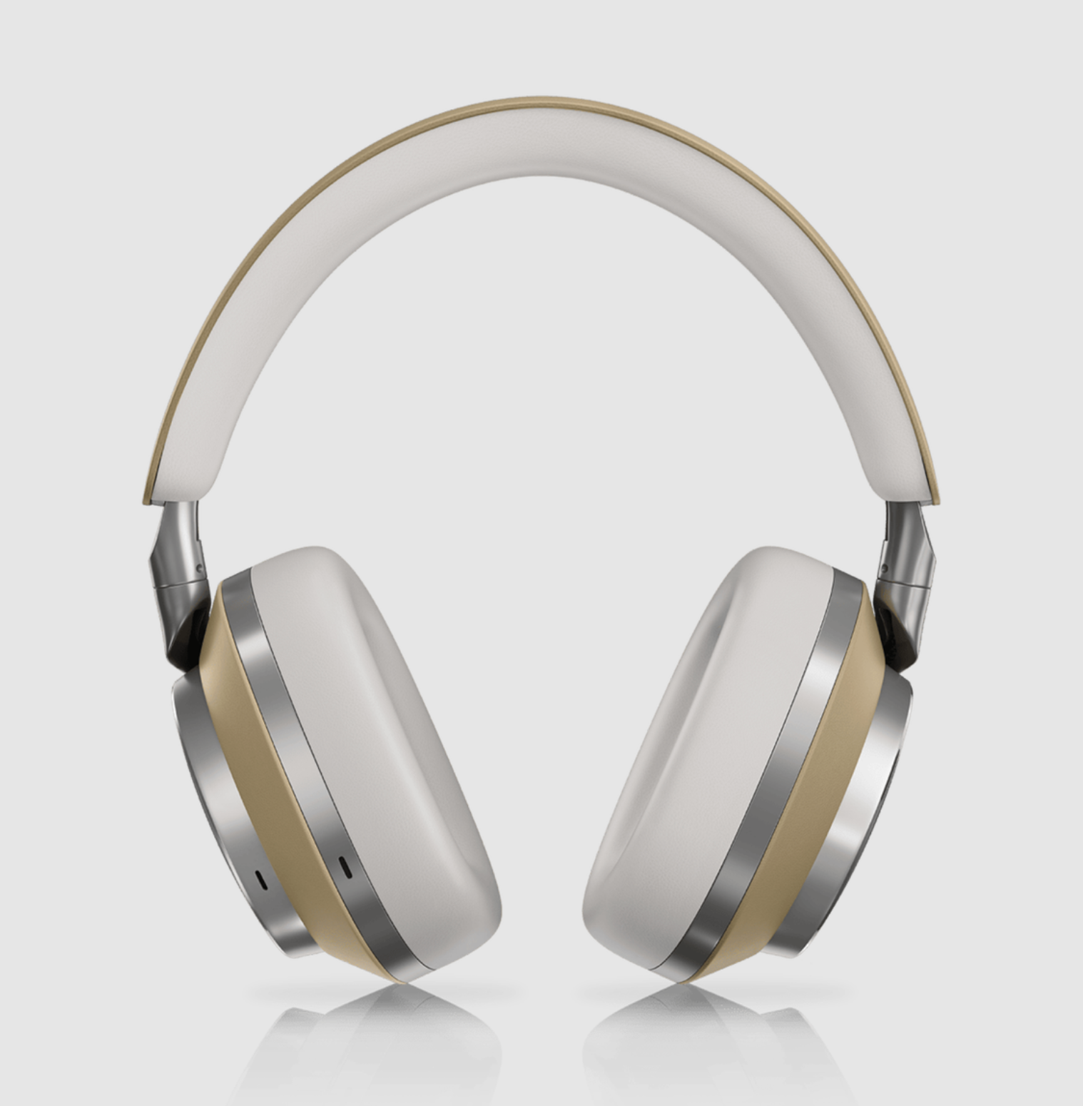 B&W Px8 Noise Cancelling Headphones in Tan. Image of front