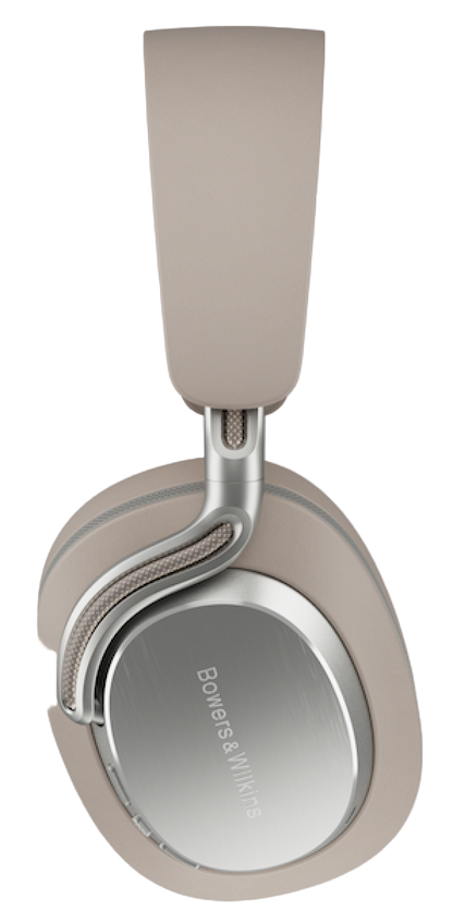 Bowers and Wilkins Px8 S2 Noise Cancelling Headphones in Warm Stone, profile