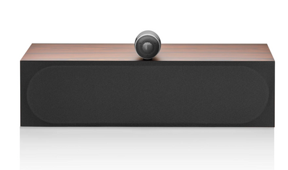B&W HTM71 S3 Centre Channel Speaker in Mocha.  Front image with grille