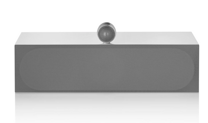 B&W HTM71 S3 Centre Channel Speaker in White. Front image with grille