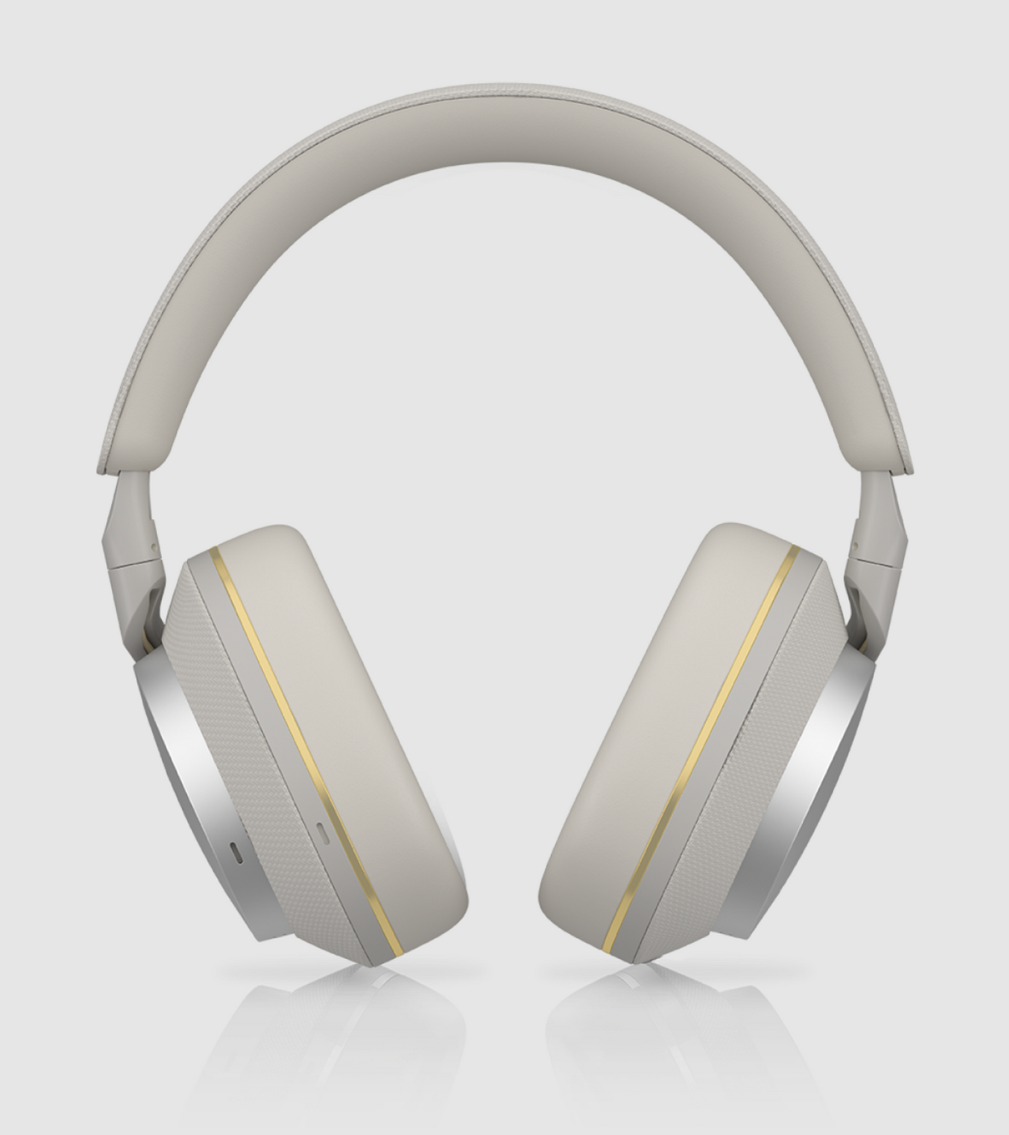 B&W Px7 S2e Noise Cancelling Headphones in Cloud Gray. Image of front