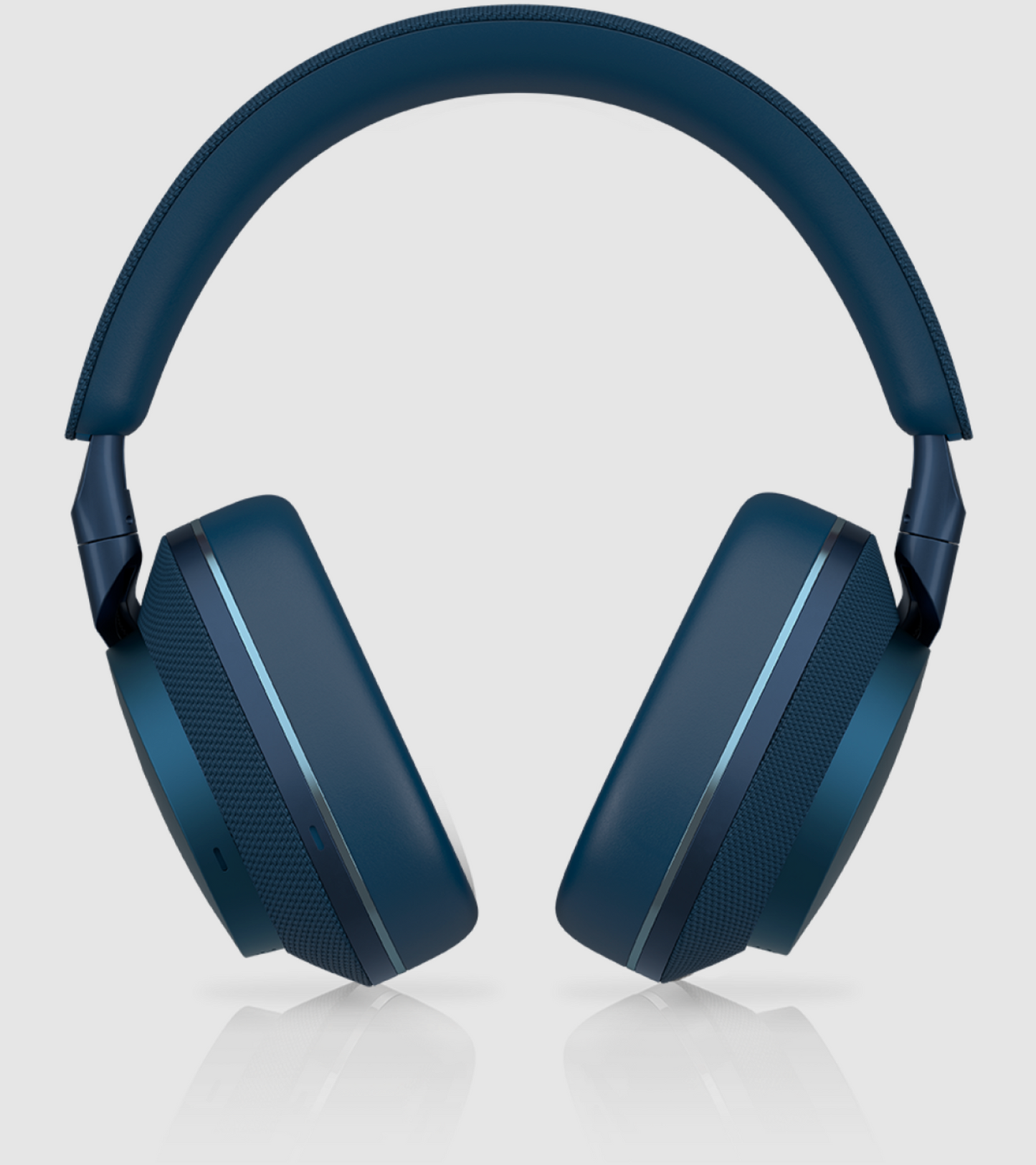 B&W Px7 S2e Noise Cancelling Headphones in Ocean Blue. Image of front