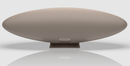 Bowers & Wilkins Zeppelin Pro Edition Wireless Speaker, in solar gold. Front of unit