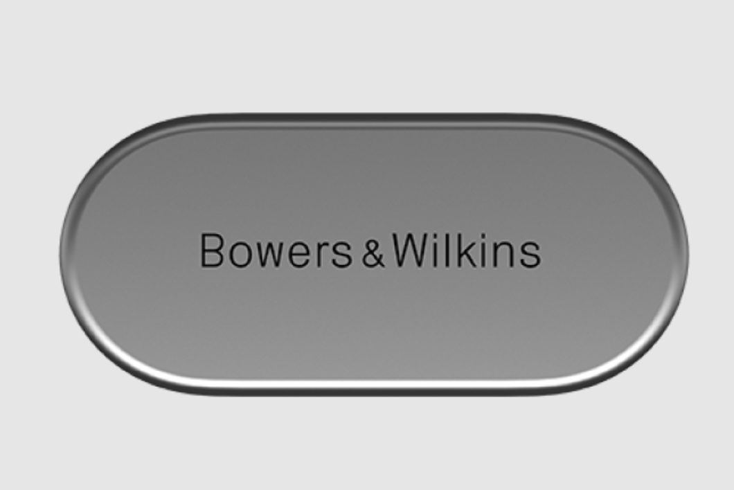 B&W Pi7 S2 Wireless Earbuds badge for Satin Black