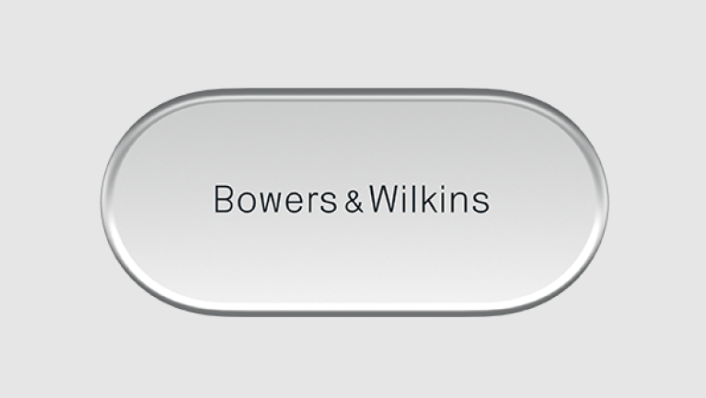 B&W Pi7 S2 Wireless Earbuds badge for Canvas White